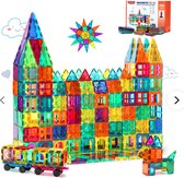 speelgoed magnétiques - Train - Tuiles magnétiques - Magna Tiles alternative - 100pcs - speelgoed Montessori - Jouets enfants