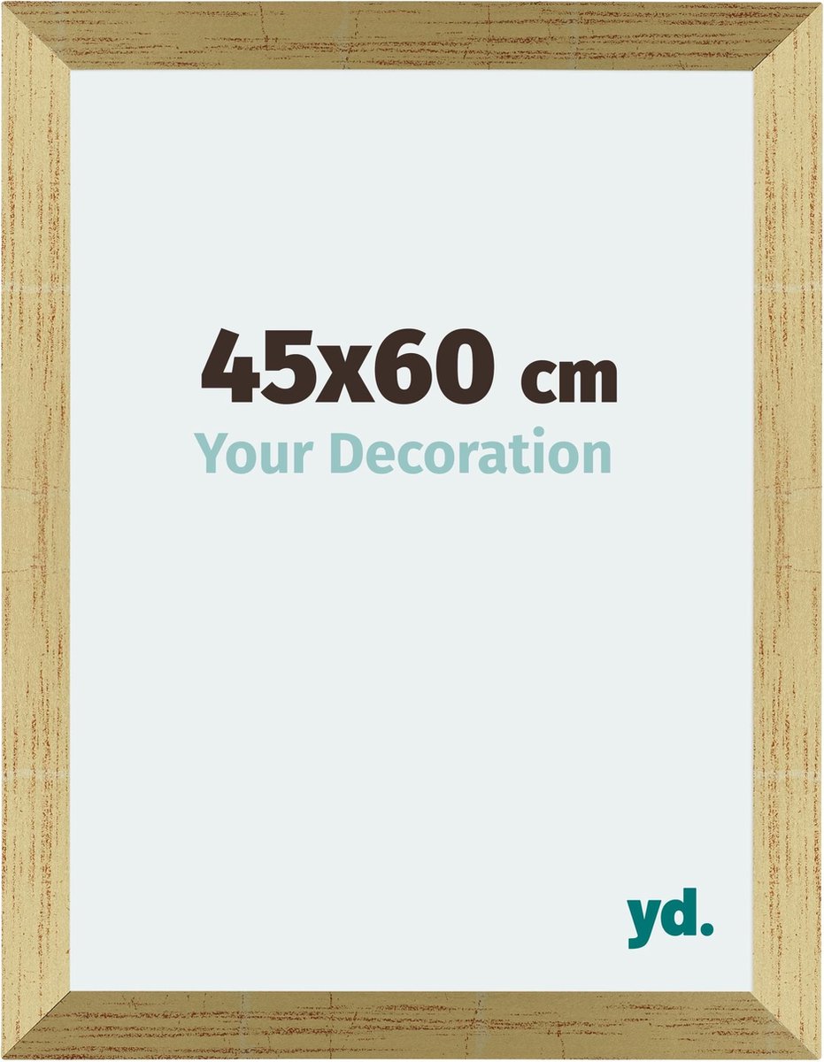 yd. Your Decoration - Fotolijst 45x60 cm - MDF - Goud Glans - Mura
