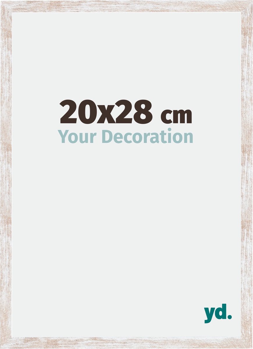 yd. Your Decoration - Fotolijst 20x28 cm - MDF - White Wash - Catania