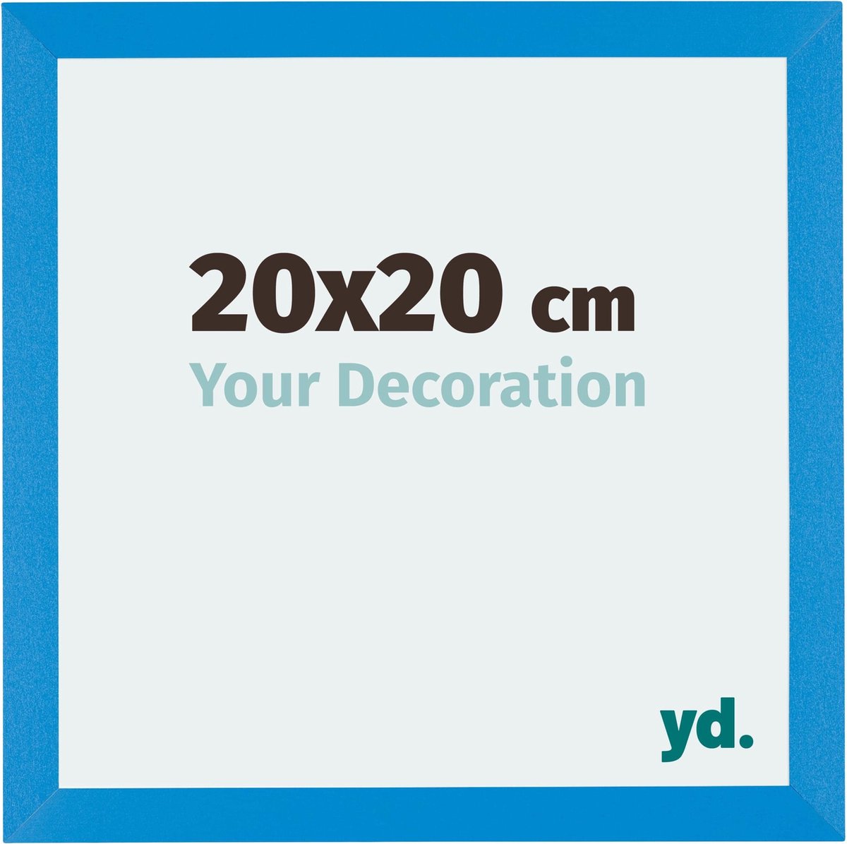 yd. Your Decoration - Fotolijst 20x20 cm - MDF - Helder Blauw - Mura