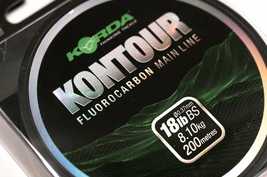 Korda Kontour Fluorocarbon Mainline - 15lb - 200m - Transparant van Korda — afbeelding 4