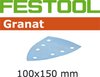 Festool Schuurpapier STF DELTA/9 100x150mm P80 Granat VE=50 - 577544