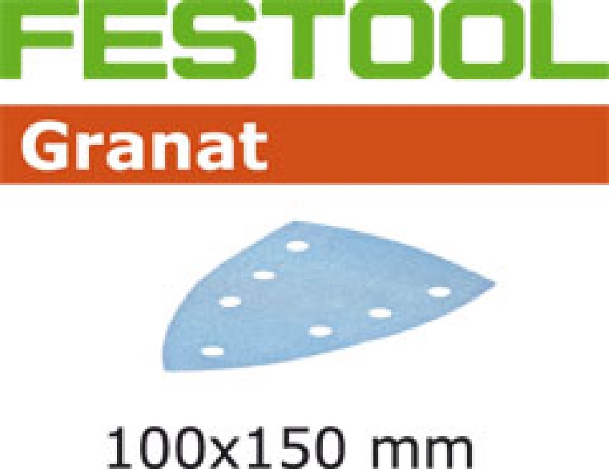 Festool Schuurpapier STF DELTA/9 100x150mm P80 Granat VE=50 - 577544 - Festool