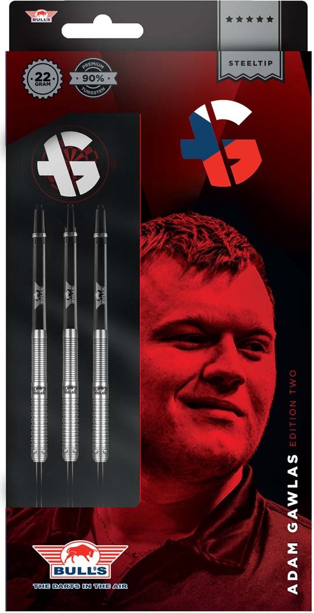 Bull's Adam Gawlas 90% Edition 2 - 23 gram - Steeltip Dartpijlen