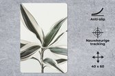 Muismat - Mousepad - Planten - Groen - Natuur - Wit - 40x60 cm - Muismatten