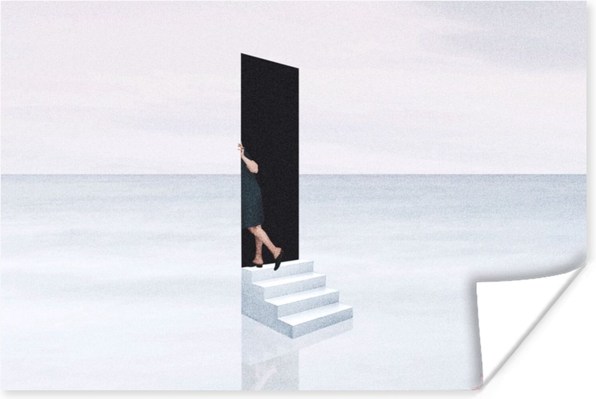 Vrouw - Trap - Abstract - Deur