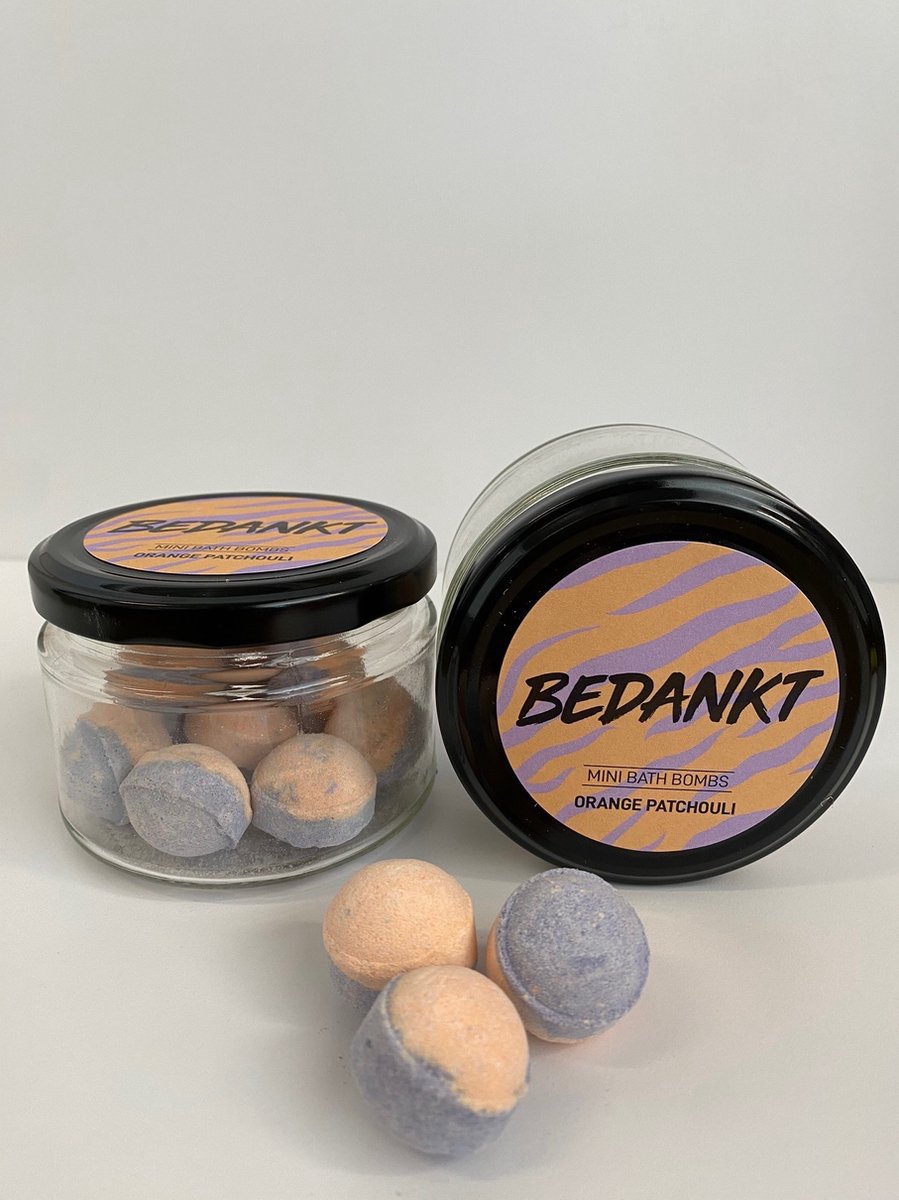 Goedkoopste Mini bath bombs in glazen potje Bedankt
