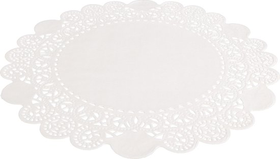 Taartkarton Rond Wit/Zilver – 22 cm - Cooking at home