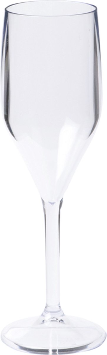 DEPA® Glas - champagneglas - reusable - onbreekbaar - sAN - 150ml - 196mm - transparant - Voordeelverpakking - 2 x 24 stuks