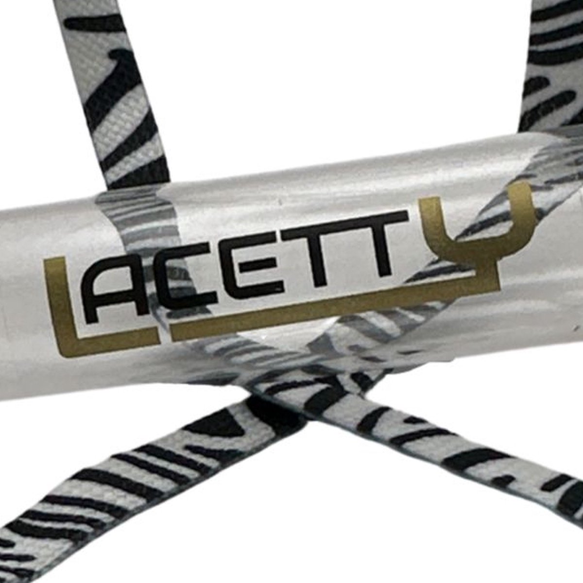 Lacetty Luxury - Veters - Uniek design - Cadeauverpakking - Zebraprint - plat - 120 cm
