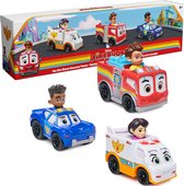 Disney Junior Vuur Vriendjes - Reddingsteam-set met metalen brandweerwagen, ambulance en politieauto