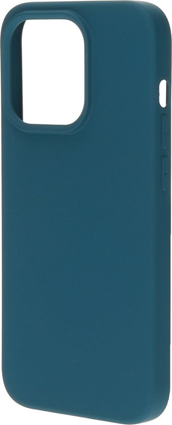 Mobiparts Coque en Siliconen Apple iPhone 14 Pro Blueberry Blauw Case