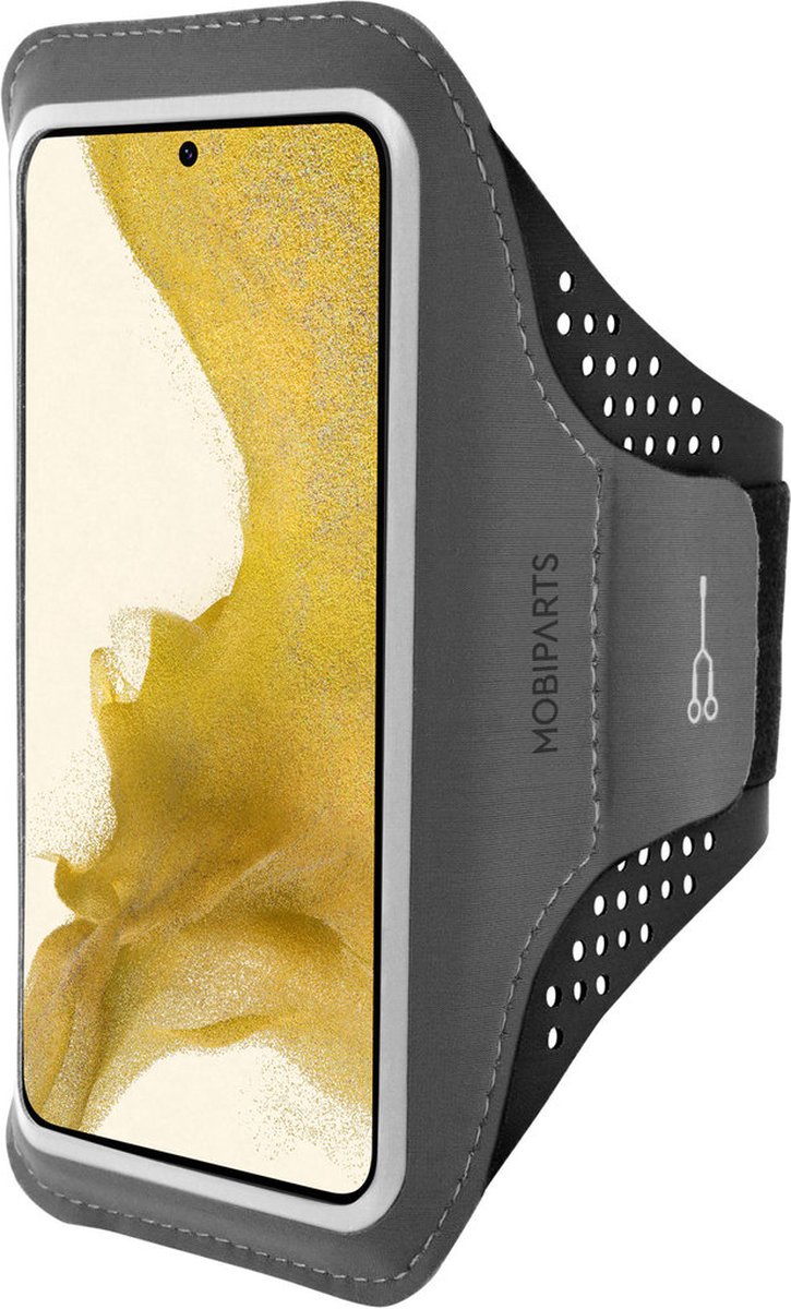 Hardloop Sportarmband geschikt voor Samsung Galaxy S22 Plus - Zwart - Mobiparts