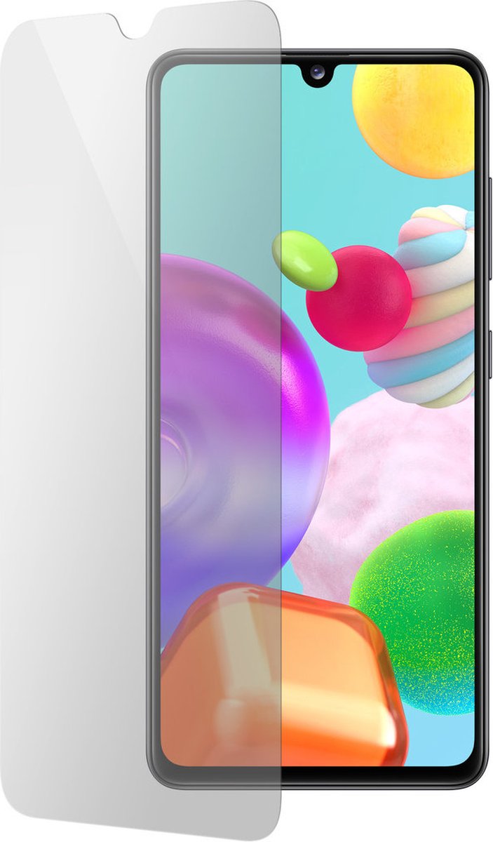 Mobiparts Screenprotector geschikt voor Samsung Galaxy A41 - Gehard Glas - Anti-bacterieel -