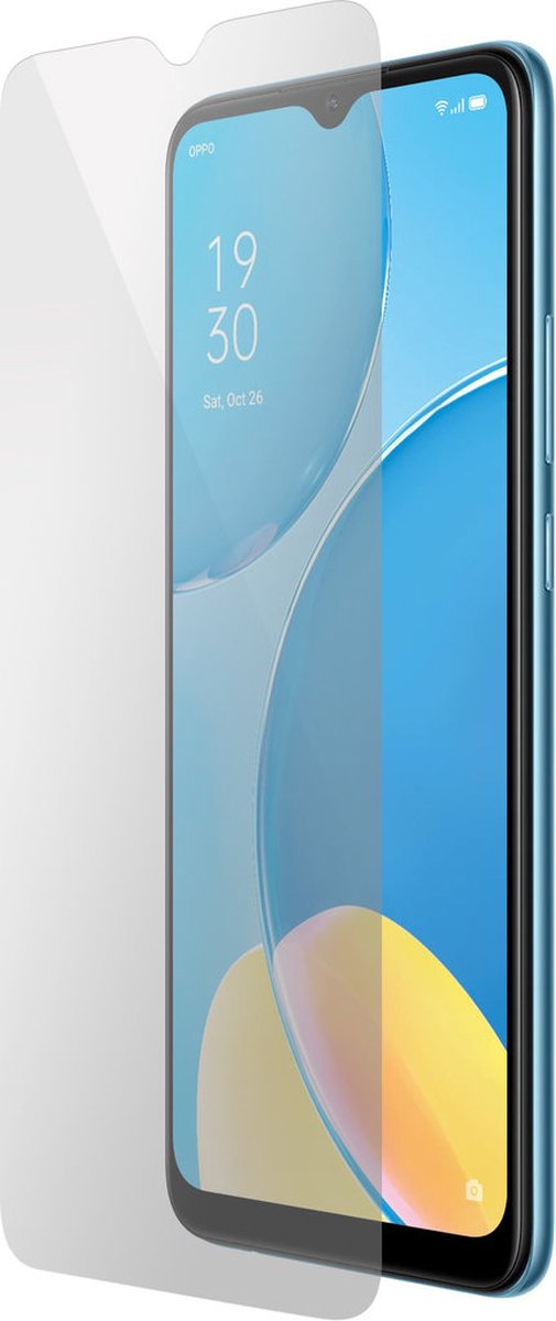Mobiparts Screenprotector geschikt voor OPPO A15 - Gehard Glas - Anti-bacterieel -