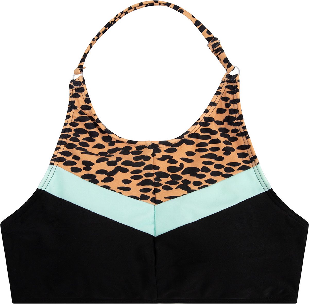 Meisjes bikini contrast panther - Tan zand