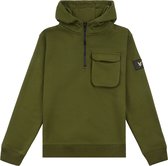 Lyle & Scott Pocket Quarter Zip Bb Hoodie Truien & Vesten Jongens - Sweater - Hoodie - Vest- Groen - Maat 128/134