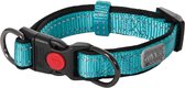 Rukka Pets Solid Collar - Lichtgewicht halsband voor honden - Gewatteerd met Neopreen - Met Veiligheidsslot - Zwart of Turquoise - Maat XS/S/M/L - Kleur: Turquoise, Maat: Medium