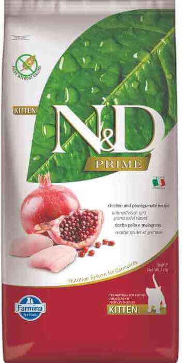 N&D Prime voeding voor de kitten Kip 10 kg.