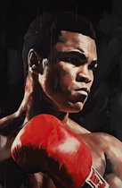 Muhammad Ali Poster - Greatest Of All Time - Boksposter - Mohammed Ali - Hoge Kwaliteit - Portret - 51x71cm - Geschikt om in te lijsten