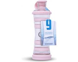 i9 Waterfles Pink - Water drinken in haar puurste vorm - Kraanwater omzetten in zuiver Bronwater! SALE