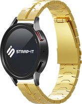 Strap-it Smartwatch bandje 22mm - Stalen Special bandje - geschikt voor Samsung Galaxy Watch 1 46mm / Watch 3 45mm / Gear S3 Classic & Frontier - Polar Vantage M / M2 / V3 / Grit X / Grit X Pro - OnePlus Watch - goud
