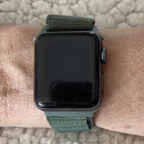 Applewatch horlogebandje-38/40/41 mm-vochtbestendige ademende textiel-G sluiting - sportieve uitstraling