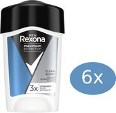Rexona Men 96H Déodorant anti-transpirant cream Maximum Protection Clean Scent 6 x 45 ml
