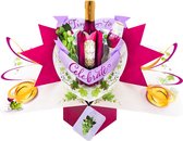 Carte de vœux Pop-up 3D avec enveloppe – Time to Celebrate - Wine