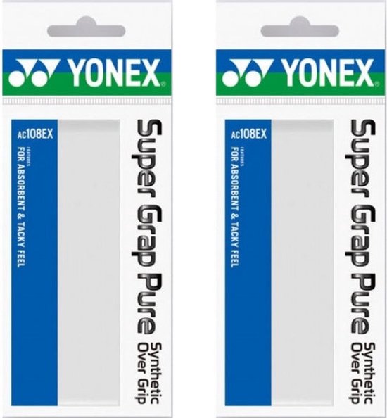 Yonex AC-108 Super Grap Pure - wit - 2stuks