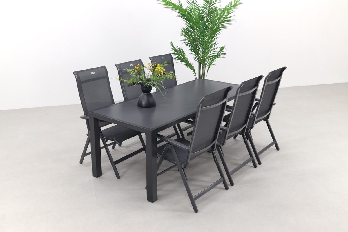 Hartman Milaan/Alma 210 cm. - verstelbare tuinset - 7-delig