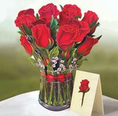 4D bloemenkaart met rozen (moederdag)