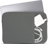 Coverzs Laptophoes 15 6 inch & 17 inch (grijs) - Laptoptas dames / heren geschikt voor o.a. 15 6 inch laptop en 17 Inch laptop - Macbook hoes met ritssluiting - waterafstotende hoes