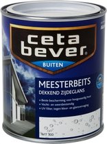 CetaBever Buiten Deur & Kozijn Meester Beits - Zijdeglans - Wit - 750 ml