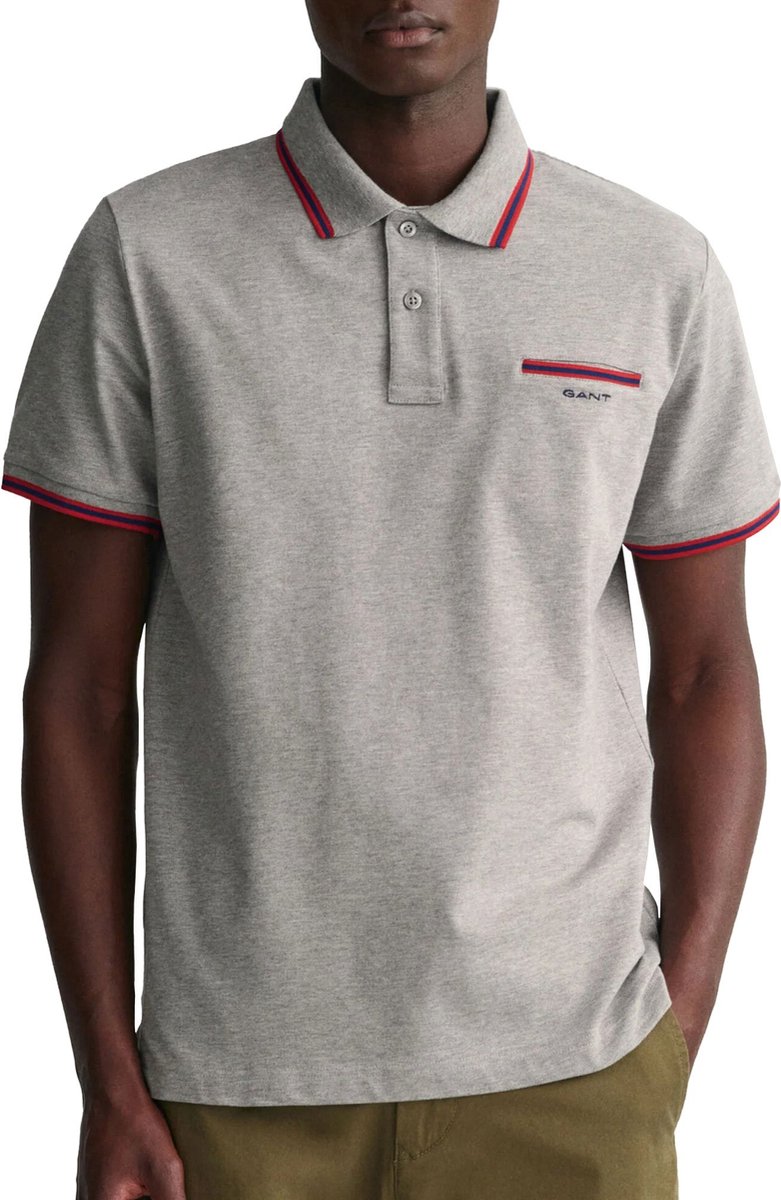 Gant MD SS Pique Rugger Polo Heren - Maat M