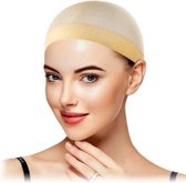 Dream Wig Cap voor Pruik 2 haarnetjes voor pruik huidkleur - darkBeige pruikennetten Dames