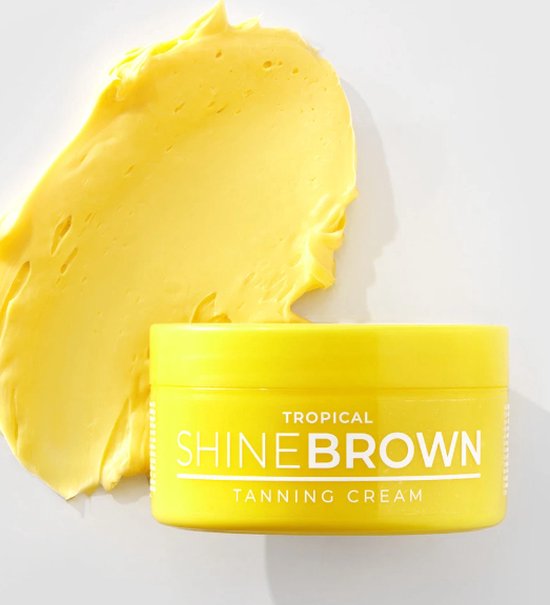 BYROKKO - Shine brown Tropical - Crème super active pour un maximum de couleur - 150ML - Crème solaire - Crème solaire