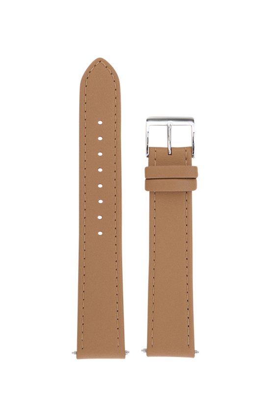 Junghans Max Bill bracelet en cuir à remontage manuel beige - bracelets de montre hommes - bracelets de montre femmes - 18 mm - original Junghans