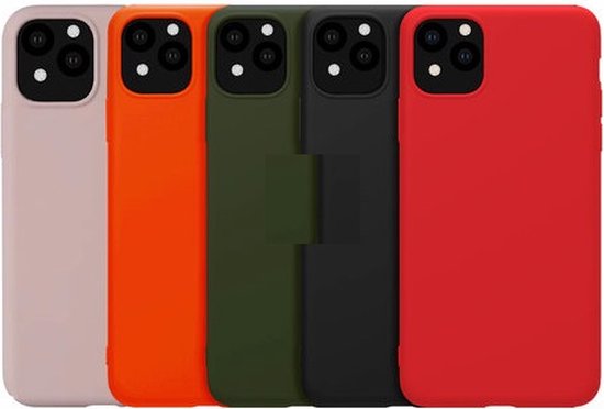 iPhone 14 Pro Max Luxe Siliconen hoesje zwarte kleur