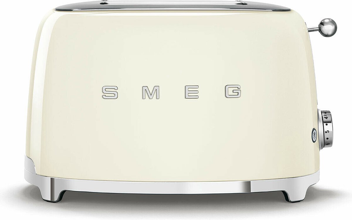 SMEG TSF01CREU - Broodrooster - Créme - 2x2 - 950W - 6 niveaus - Smeg