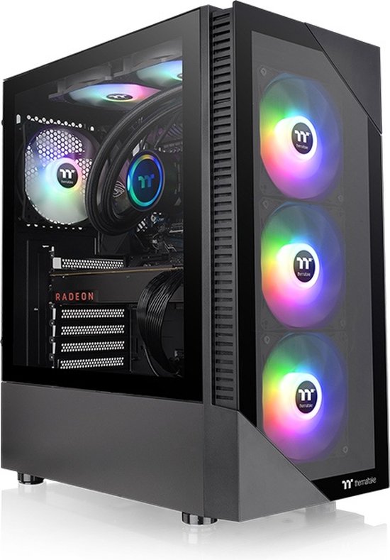 Raijintek THETIS Midi-tower PC-behuizing Zwart 1 voorgeïnstalleerde LED