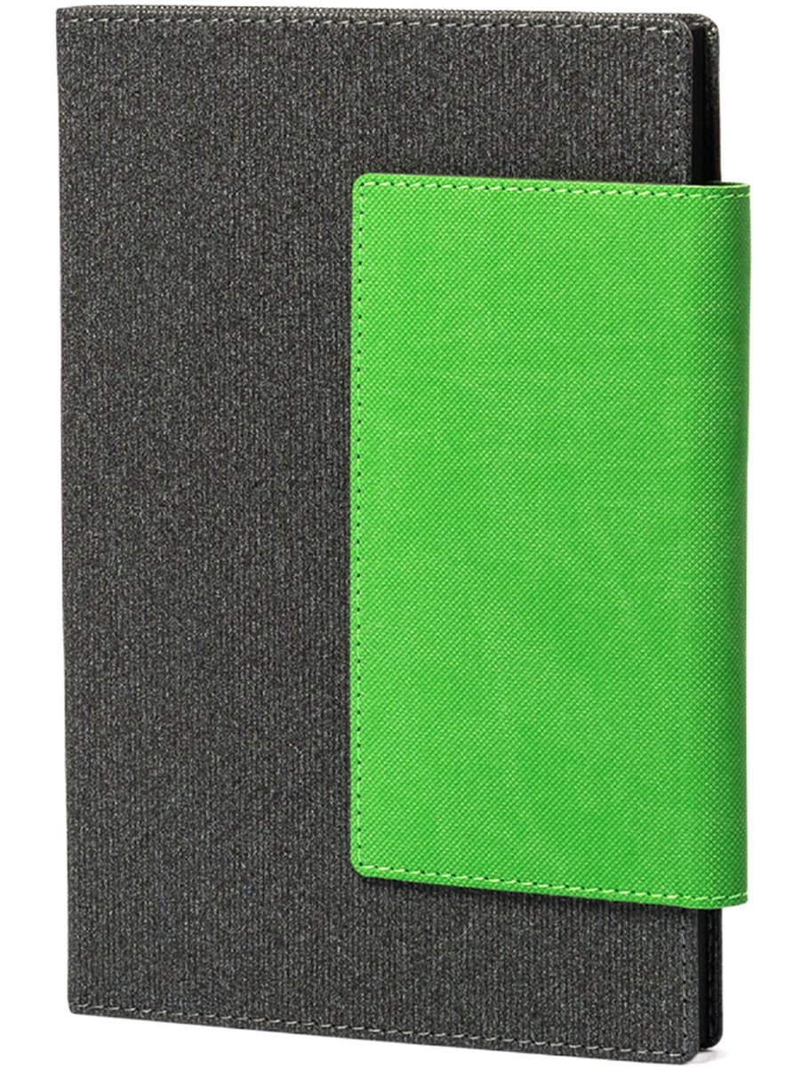 Papacasso Notitieboek A5 Blanco - Luxe Hardcover Schetsboek - 256 Pagina's - Premium Zuurvrij Papier - Handgemaakt - Magnetische - Opbergvak - Kaarthouder - Groen