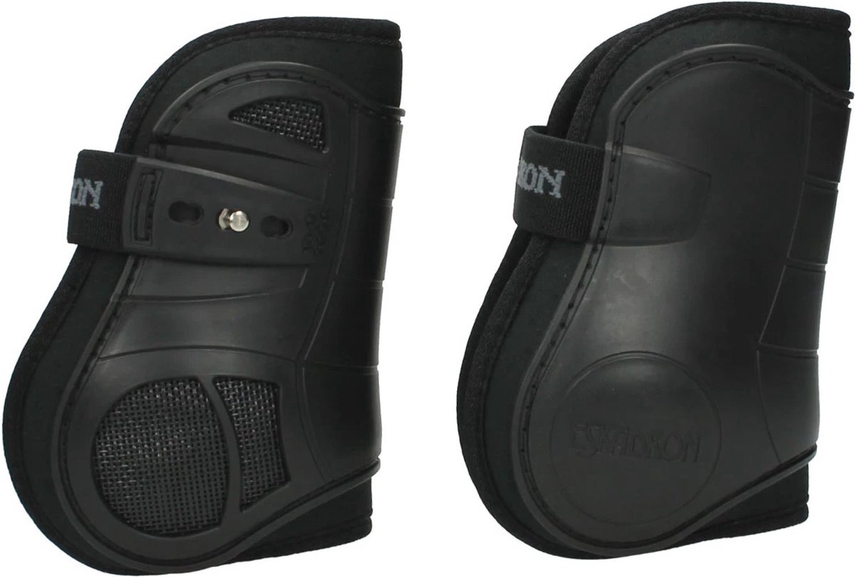 Bottes De Protection Cheval Eskadron Air Flexisoft - Bleu Marine - Ouvertes Devant