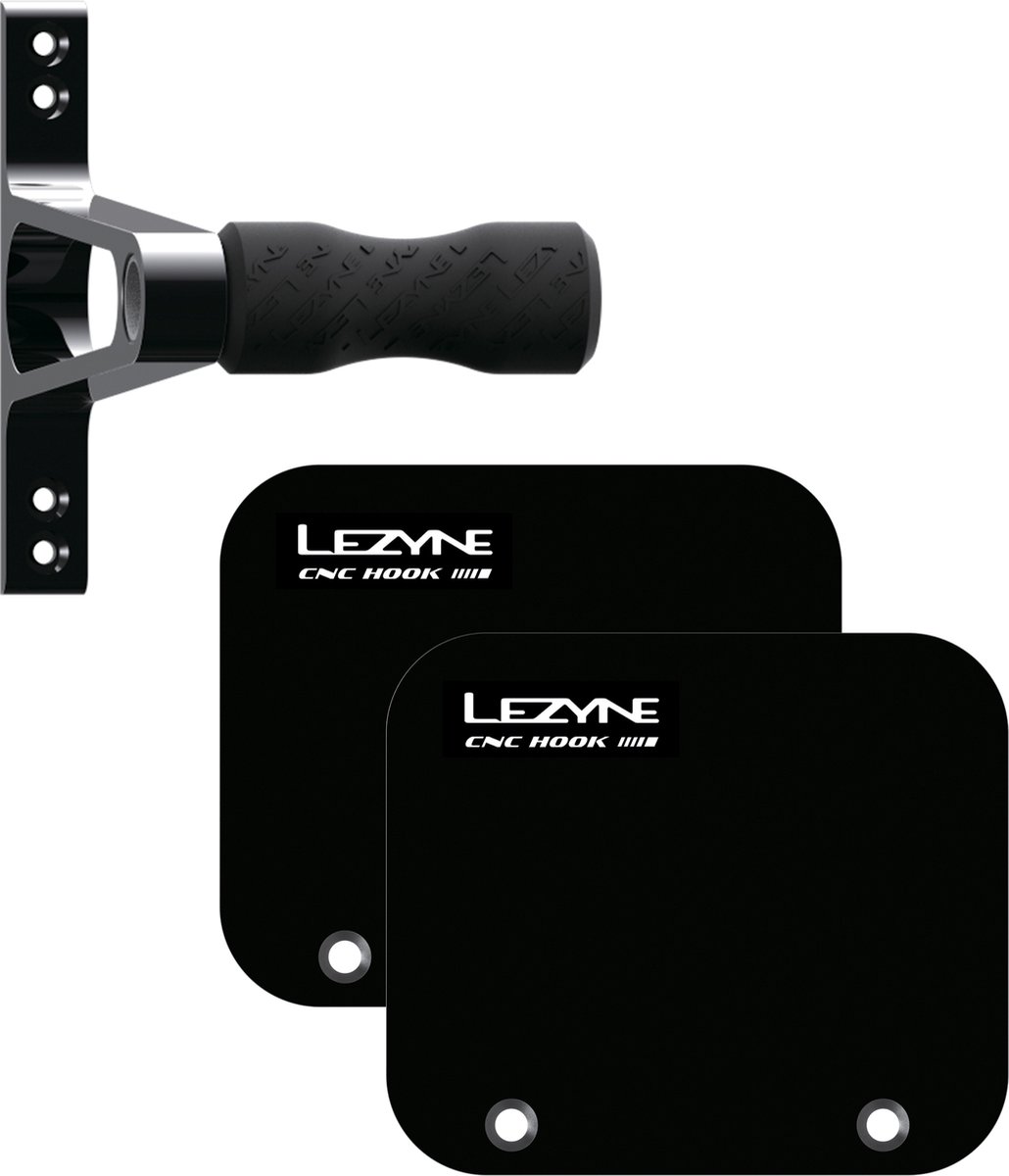 Lezyne CNC Alloy Wielhaak – Geschikt voor fietsen – Kan tot 32kg dragen – Staal – Zwart