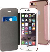 MUVIT LIFE Bling folio - rose goud - geschikt voor Apple iPhone SE 2022/ SE 2020 8/7/6S/6