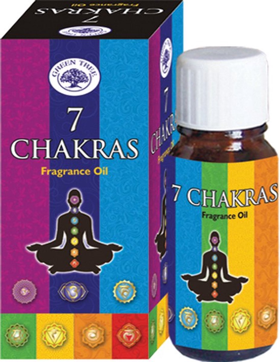 Goedkoopste Green Tree Geurolie 7 chakras 10 ml (2 flesjes