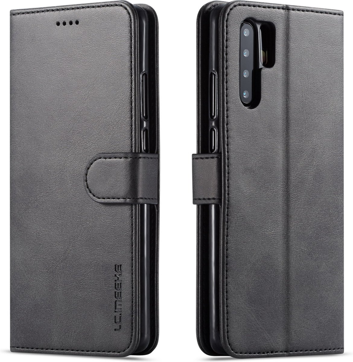 Bookcase Geschikt voor Huawei P30 Pro - Zwart - Pasjeshouder - Portemonnee Hoesje