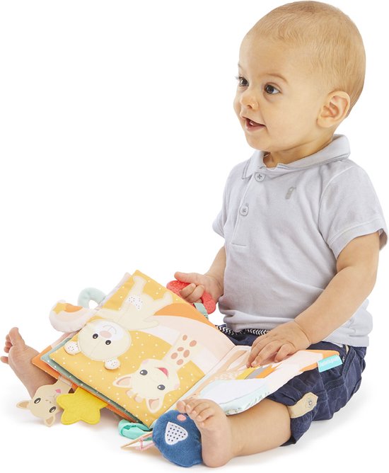 Sophie de giraf Ontdekboekje - Babyboekje - Baby boek - Baby speelgoed - Kraamcadeau - Babyshower cadeau - Vanaf 3 maanden - 26x25x4 cm - Sophie de Giraf