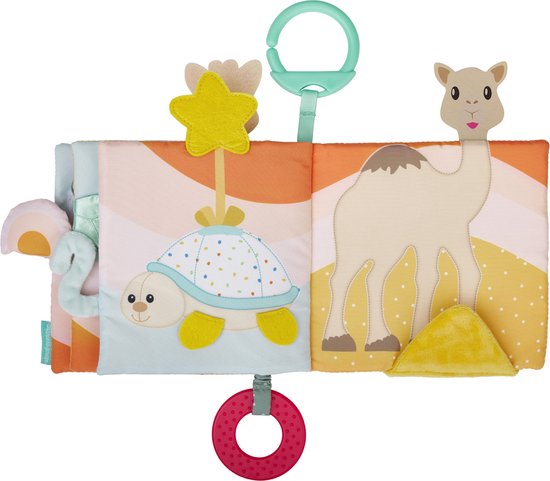Sophie de giraf Ontdekboekje - Babyboekje - Baby boek - Baby speelgoed - Kraamcadeau - Babyshower cadeau - Vanaf 3 maanden - 26x25x4 cm - Sophie de Giraf