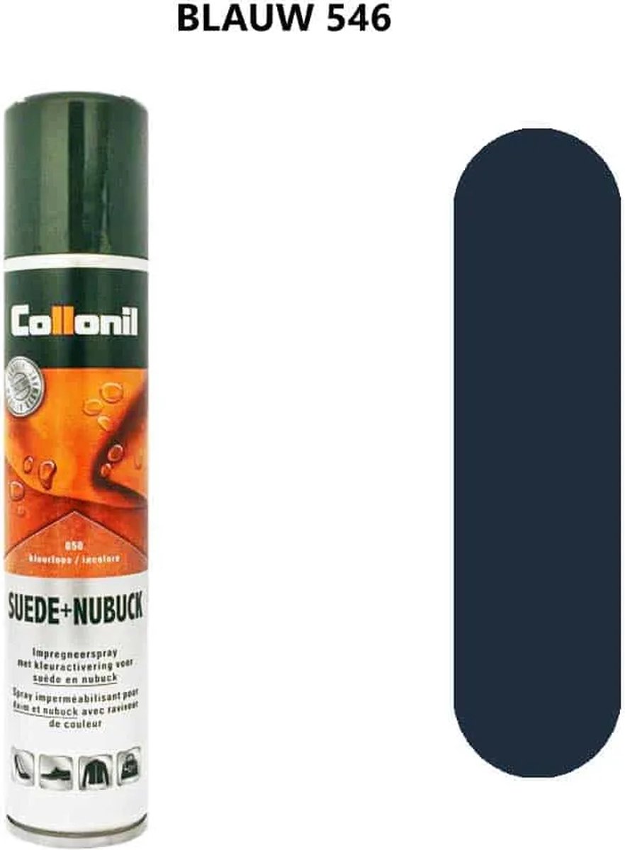 Collonil Suede Nubuck Spray kleurhersteller blauw bol